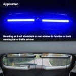 WOWTOU 2-in-1 192-LED Blue Strobe Light Bar