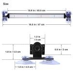WOWTOU 2-in-1 192-LED Blue Strobe Light Bar