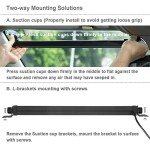 WOWTOU 2-in-1 192-LED Blue Strobe Light Bar