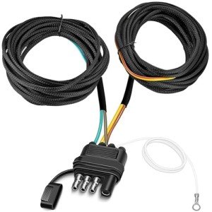 25Ft 4-Pin Trailer Wiring Harness Kit