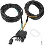 25Ft 4-Pin Trailer Wiring Harness Kit