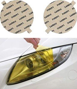 Custom Yellow Headlight Covers for BMW 3-Series