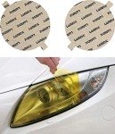 Custom Yellow Headlight Covers for BMW 3-Series