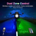 12Pcs Motorcycle LED Light Kit with Remote Control