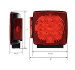 MAXXHAUL 12V LED Submersible Trailer Lights Set