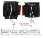 MAXXHAUL 12V LED Submersible Trailer Lights Set