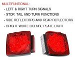 MAXXHAUL 12V LED Submersible Trailer Lights Set