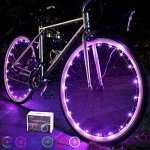 DAWAY A01 Pink LED Bike Wheel Lights