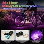 DAWAY A01 Pink LED Bike Wheel Lights