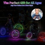 DAWAY A01 Pink LED Bike Wheel Lights