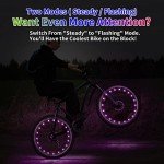 DAWAY A01 Pink LED Bike Wheel Lights