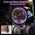DAWAY A01 Pink LED Bike Wheel Lights