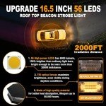 16.5" Magnetic Emergency Strobe Light for Vehicles