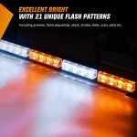 Nilight 35-Inch Traffic Advisor Strobe Light Bar
