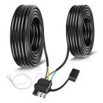 26FT Waterproof 4 Pin Trailer Wiring Harness Kit