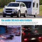 26FT Waterproof 4 Pin Trailer Wiring Harness Kit