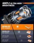 SEALIGHT Amber LED Turn Signal Bulbs - 2 Pack