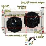Alloyworks Aluminum Radiator with Fan for Chevy C/K