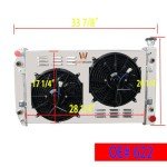 Alloyworks Aluminum Radiator with Fan for Chevy C/K
