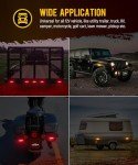 4Pcs Amber LED Trailer Clearance Side Marker Lights