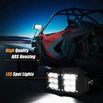 LED Spot Light Side Mirrors for UTV Roll Cages