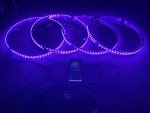 4PCS RGB LED Wheel Ring Lights with App Control