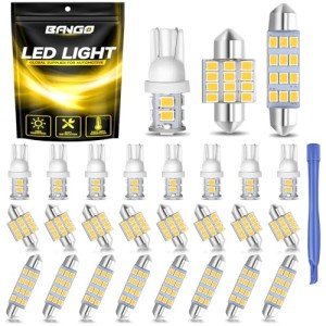 BANGO 24-Pack Super Bright LED Car Bulbs