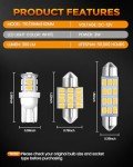 BANGO 24-Pack Super Bright LED Car Bulbs