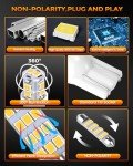 BANGO 24-Pack Super Bright LED Car Bulbs