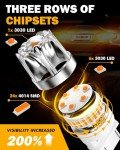 Auxbeam 3157 Amber Yellow LED Turn Signal Bulbs