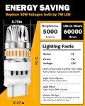 Auxbeam 3157 Amber Yellow LED Turn Signal Bulbs