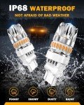 Auxbeam 3157 Amber Yellow LED Turn Signal Bulbs