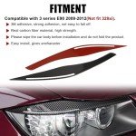 E90 Carbon Fiber Headlight Eyelids Trim