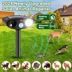 Solar Ultrasonic Animal Repellent with Motion Sensor