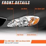 Toyota Corolla Headlight Assembly 2003-2008 Pair