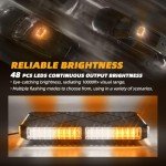 12" Magnetic Emergency Strobe Light for Vehicles