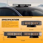 12" Magnetic Emergency Strobe Light for Vehicles