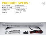 Xprite 48 Inch LED Emergency Strobe Light Bar