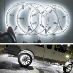 17in LED Wheel Ring Lights with Remote Control