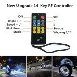 17in LED Wheel Ring Lights with Remote Control