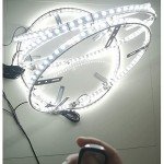 17in LED Wheel Ring Lights with Remote Control