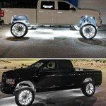 17in LED Wheel Ring Lights with Remote Control