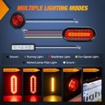 Nilight 2-Pack Steel Trailer Light Housing Kit