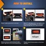 Nilight 2-Pack Steel Trailer Light Housing Kit