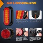 Nilight 2-Pack Steel Trailer Light Housing Kit