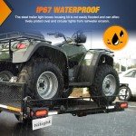 Nilight 2-Pack Steel Trailer Light Housing Kit