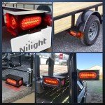 Nilight 2-Pack Steel Trailer Light Housing Kit