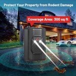 Rodent Repellent with Strobe Light - 4 Pack