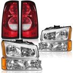 Amber Headlight and Tail Light Combo for Chevy Silverado
