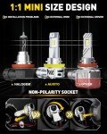 AUXITO H11 LED Bulbs - 25000LM Bright White 2-Pack